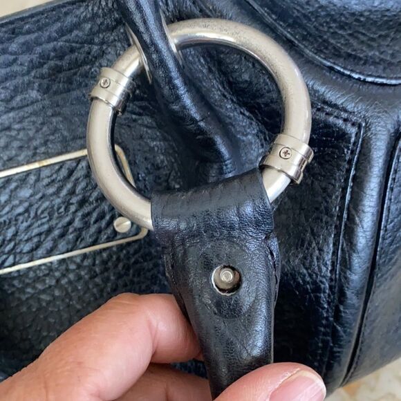 Kenneth Cole Leather Boogie Bag Satchel - Picture 10 of 12